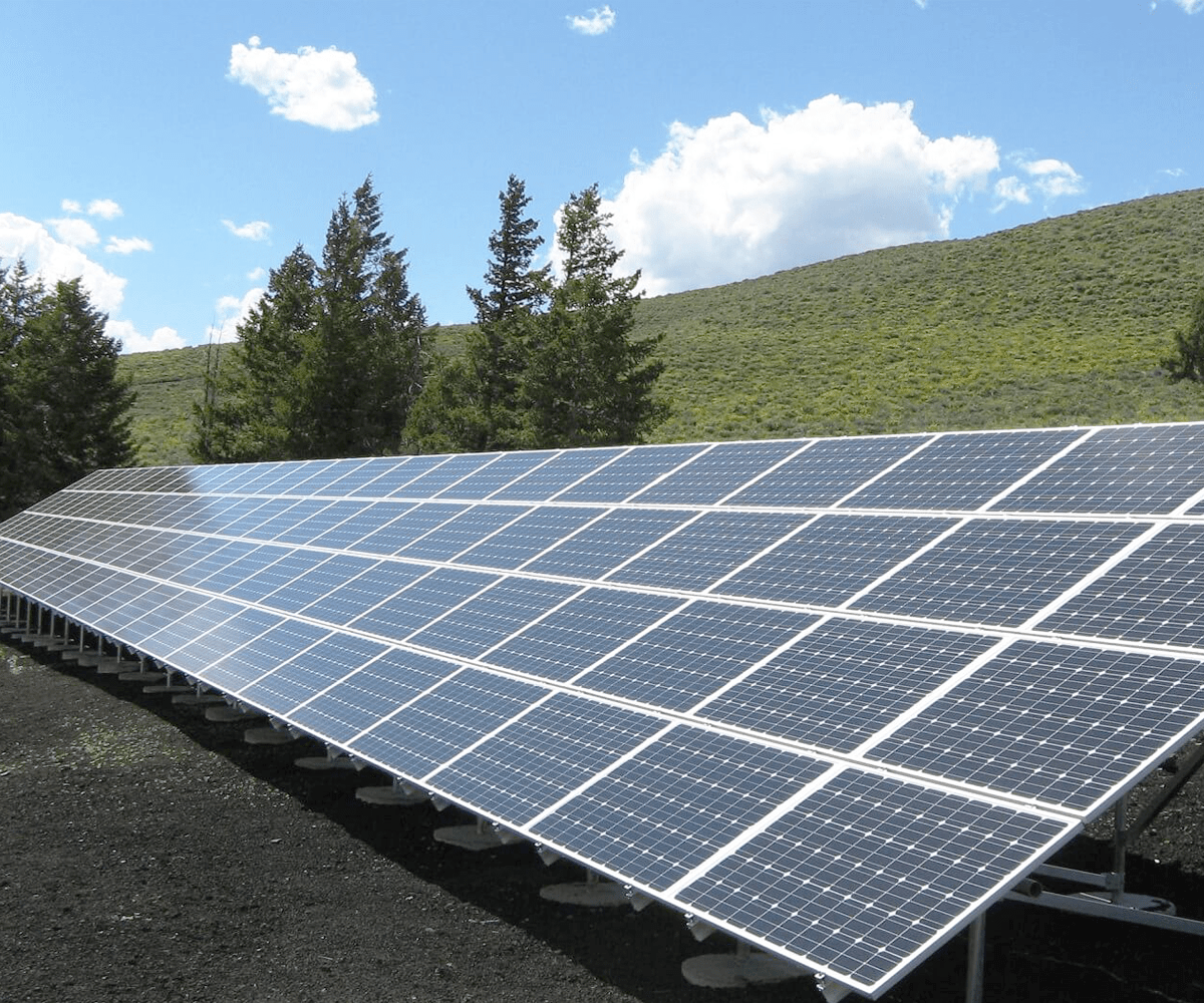 solar panel install mountain