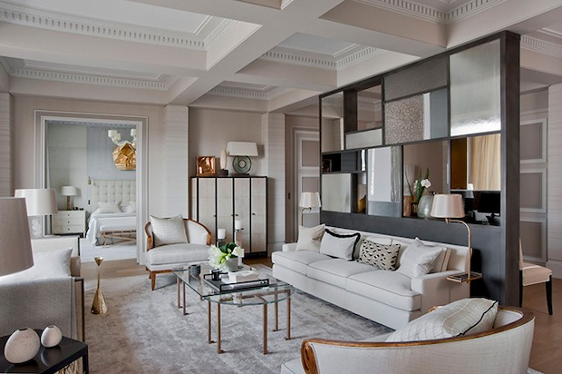 contemporary style interior design living room