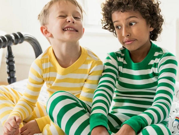 kids with striped pyjamas
