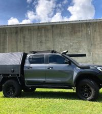picture of a black ute canopy