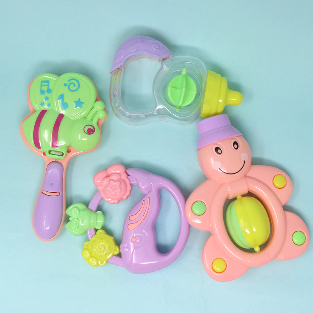 Four different Rattle Toys 