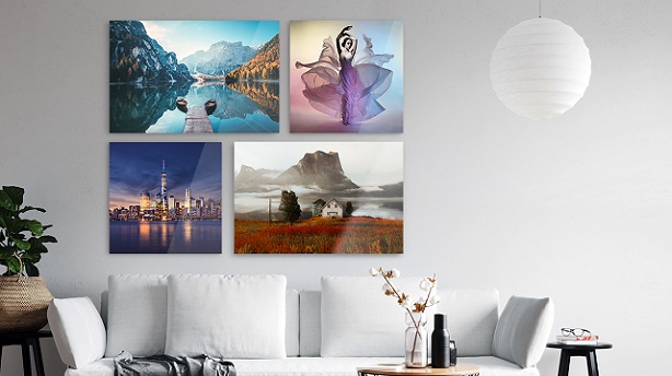 acrylic photo prints in the living room